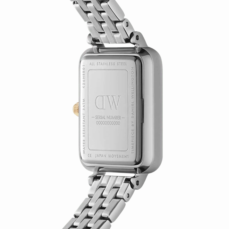 Daniel Wellington Quadro Lumine 5-link two-tone Watch 20x26mm