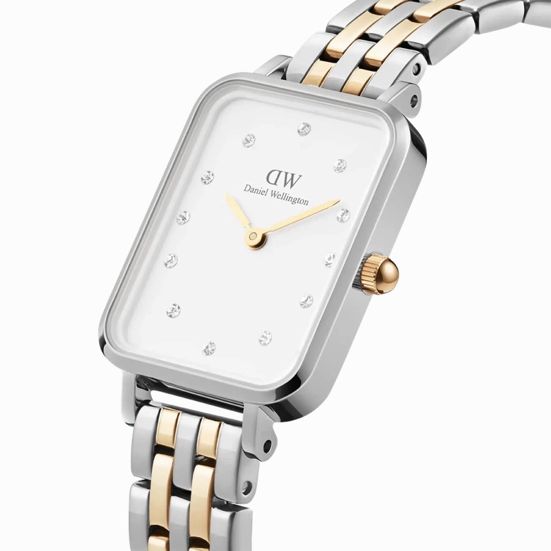 Daniel Wellington Quadro Lumine 5-link two-tone Watch 20x26mm