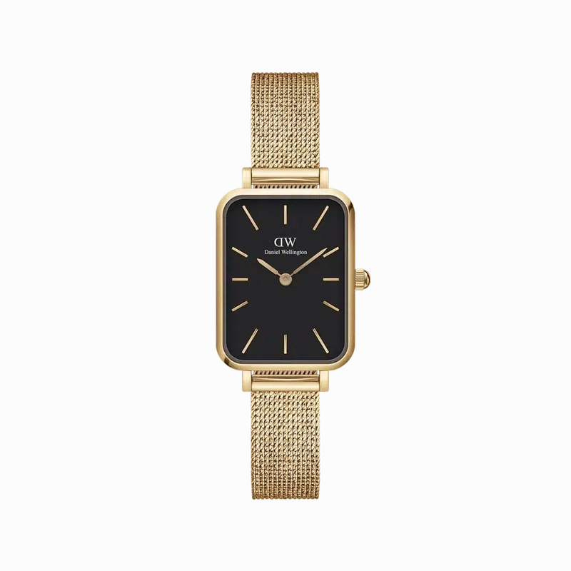 Daniel Wellington Quadro Pressed Evergold Gold Watch 20x26mm