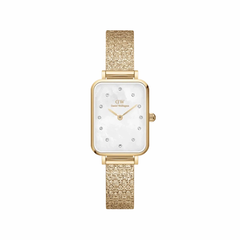 Daniel Wellington Quadro Pressed Piano Gold Watch 20x26mm