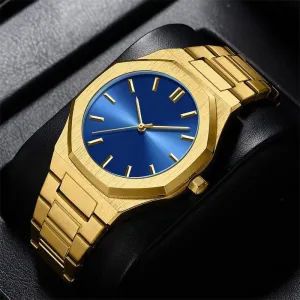 Diamond Gold Men's Watch Student Quartz 