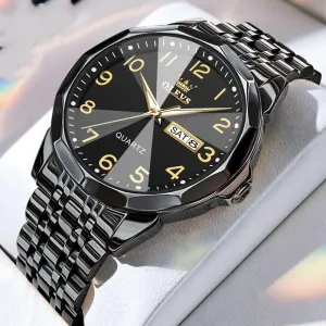 Digital Calendar Quartz Watch Waterproof Men 