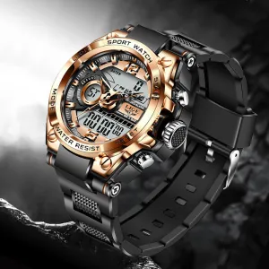 Double Display Electronic Quartz Watch New Design Luminous Watch Waterproof Watch 