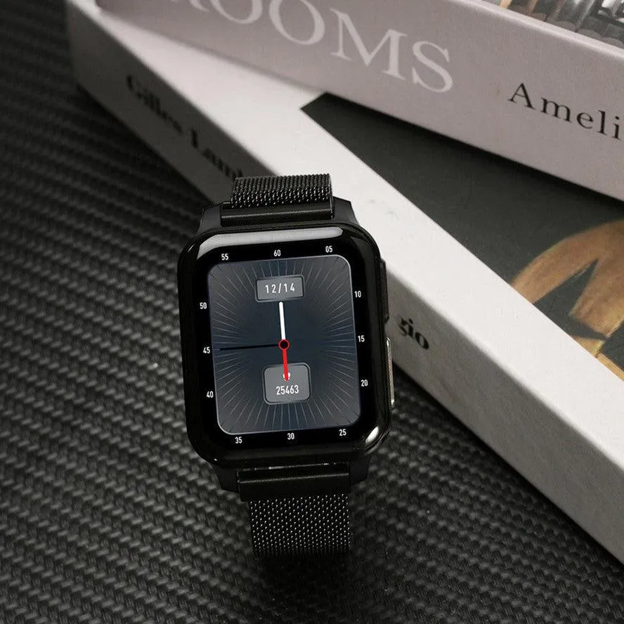 Ecg Body Temperature Heart Rate Blood Pressure  Oxygen Weather Music Sports Smartwatch 