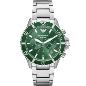 Emporio Armani AR11500 Diver Stainless Steel Mens Watch 