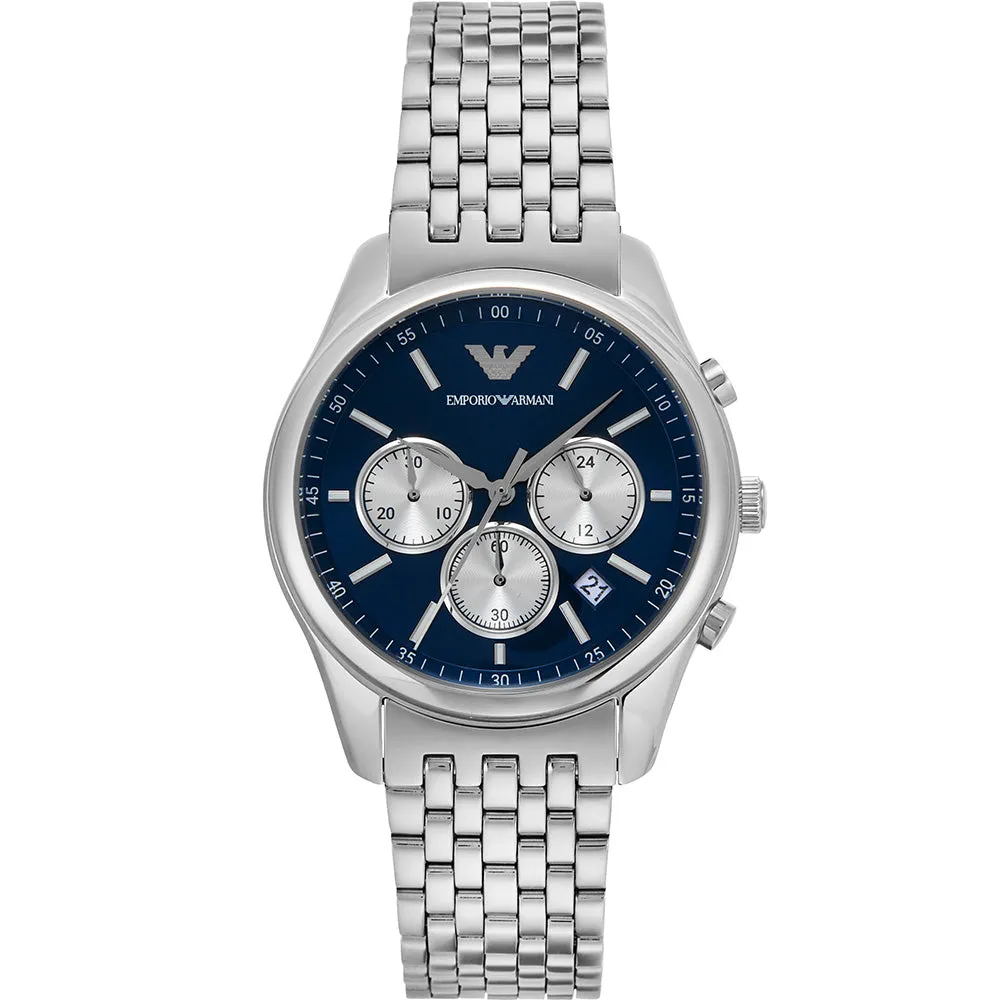 Emporio Armani AR11582 Antonio Blue Chronograph Mens Watch 