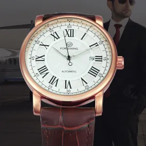 European American Style Men's Casual Hollow Mechanical Watch 
