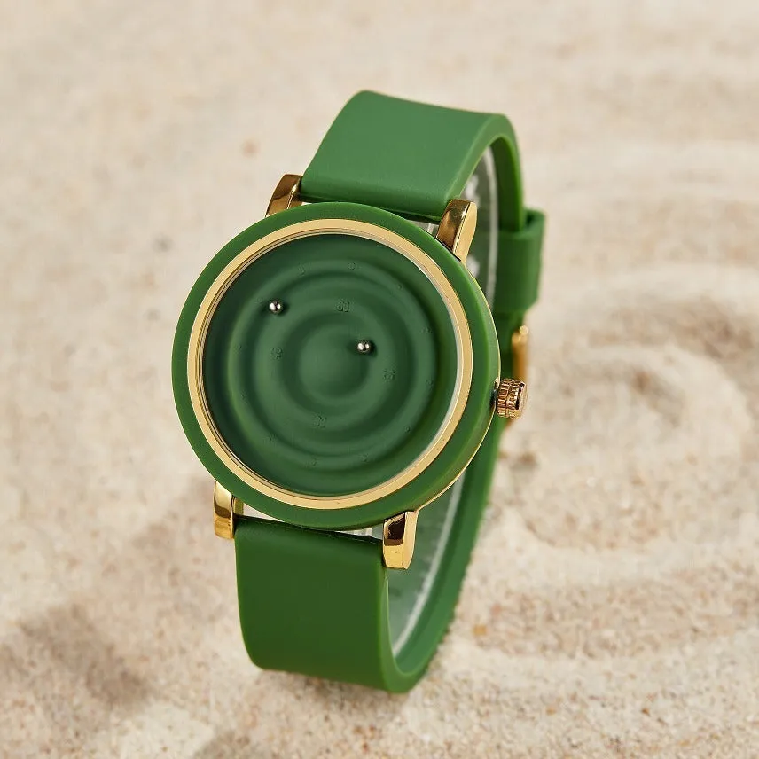 Fashion Black Technology Concept Suspension Watch 