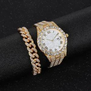 Fashion Hip Hop Chain Diamond Watch 