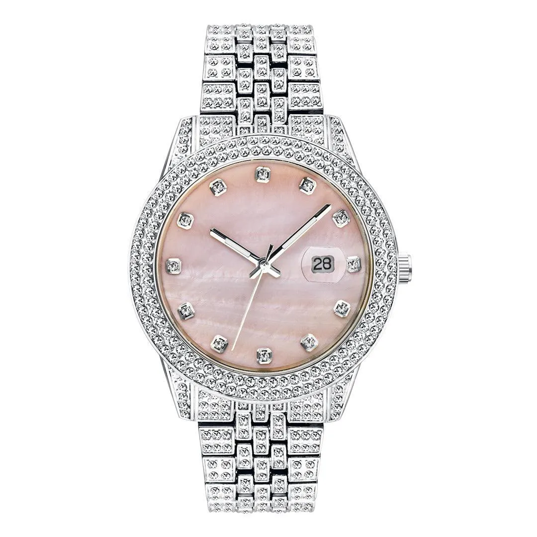 Fashion Hip Hop Diamond Watch Full Diamond Luminous