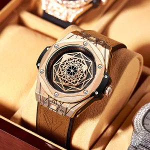 Fashion Personality Men's Watch Student Waterproof Quartz Watch 
