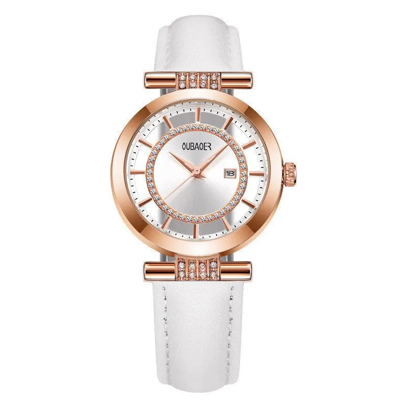 Fashion Rhinestone Personalized Hollow Watch 