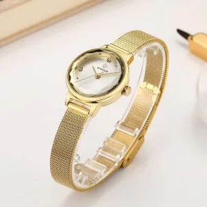 Fashion Simple Women's Quartz Watch Mesh Strap 