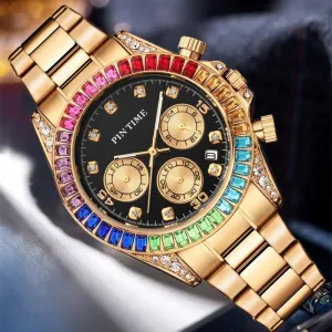 Fashion Steel Band Watch For Men And Women 