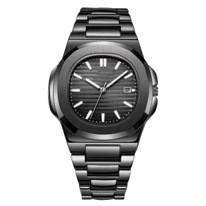 Fashion Steel Belt Calendar Luminous Watch Men 