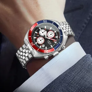 Fashion Trend Multi-functional Student Men's Large Dial Waterproof Quartz Watch 