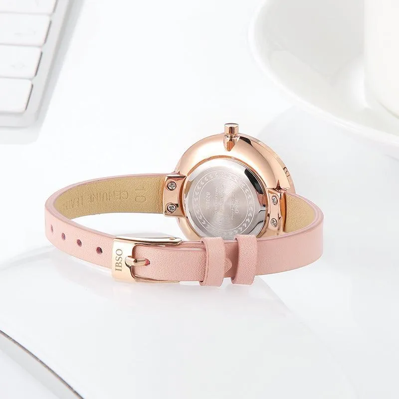 Fashion Trend  Thin Ladies Student Waterproof Watch