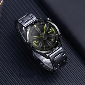 Five-pearl Ceramic Stainless Steel Black Frosted Strap 