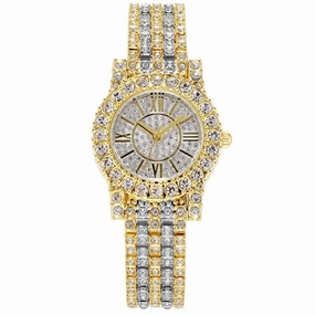 Full Rhinestone Starry Bracelet Waterproof Quartz Watch 