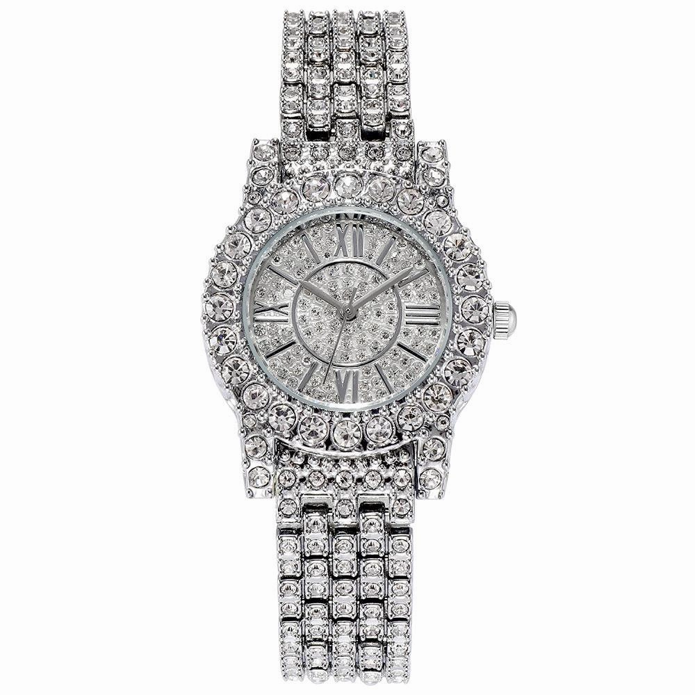 Full Rhinestone Starry Bracelet Waterproof Quartz Watch