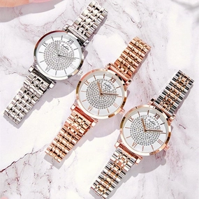 Full Star Steel Band Fashion Women's Watch 