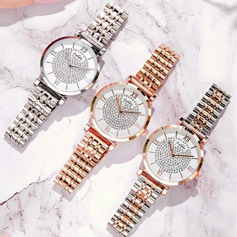 Full Star Steel Band Fashion Women's Watch 