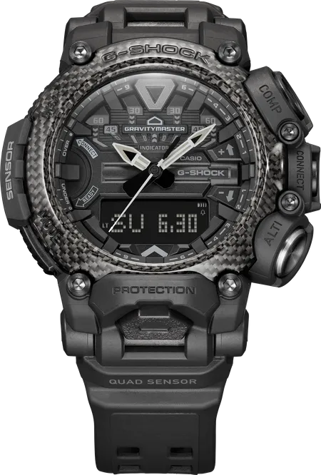 G-Shock Gravitymaster All Black Quad Sensor Bluetooth GRB200-1B