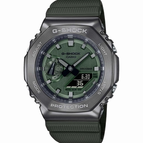 G-Shock GM2100B-3A Green Metal Covered 'CasiOak' 