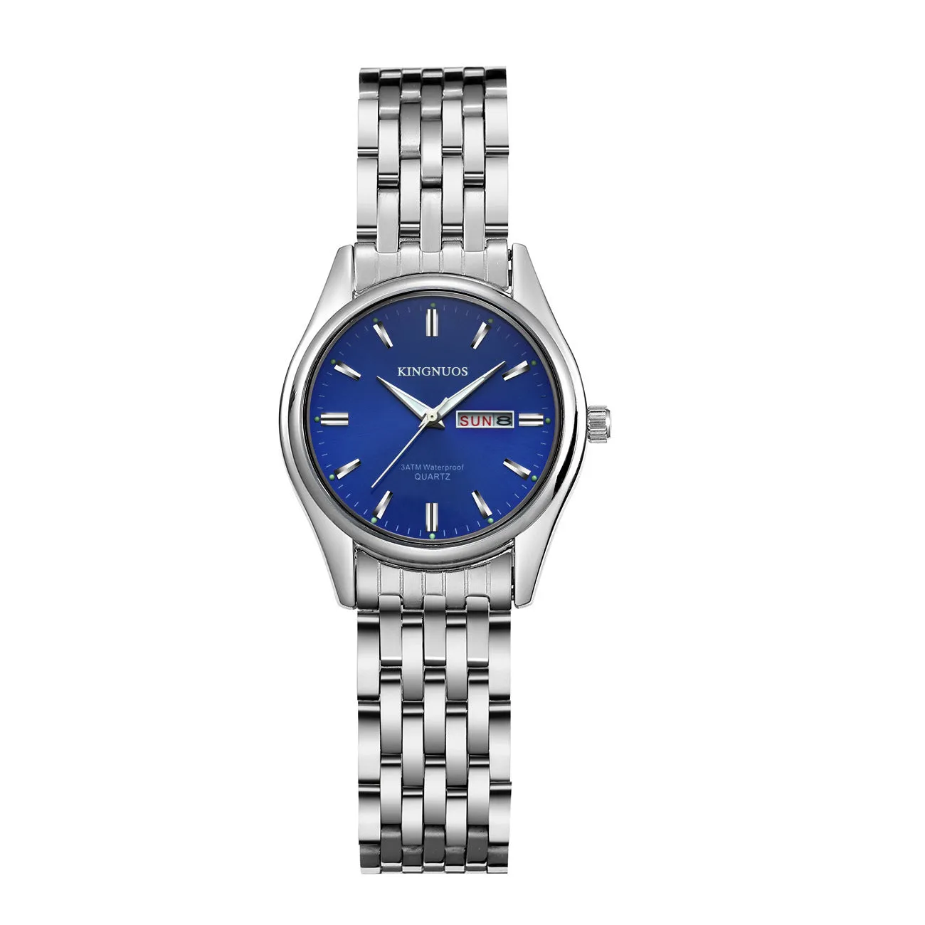 Genuine Men's Bar Ding Women's Dual-calendar Waterproof Non-Mechanical Quartz Watch