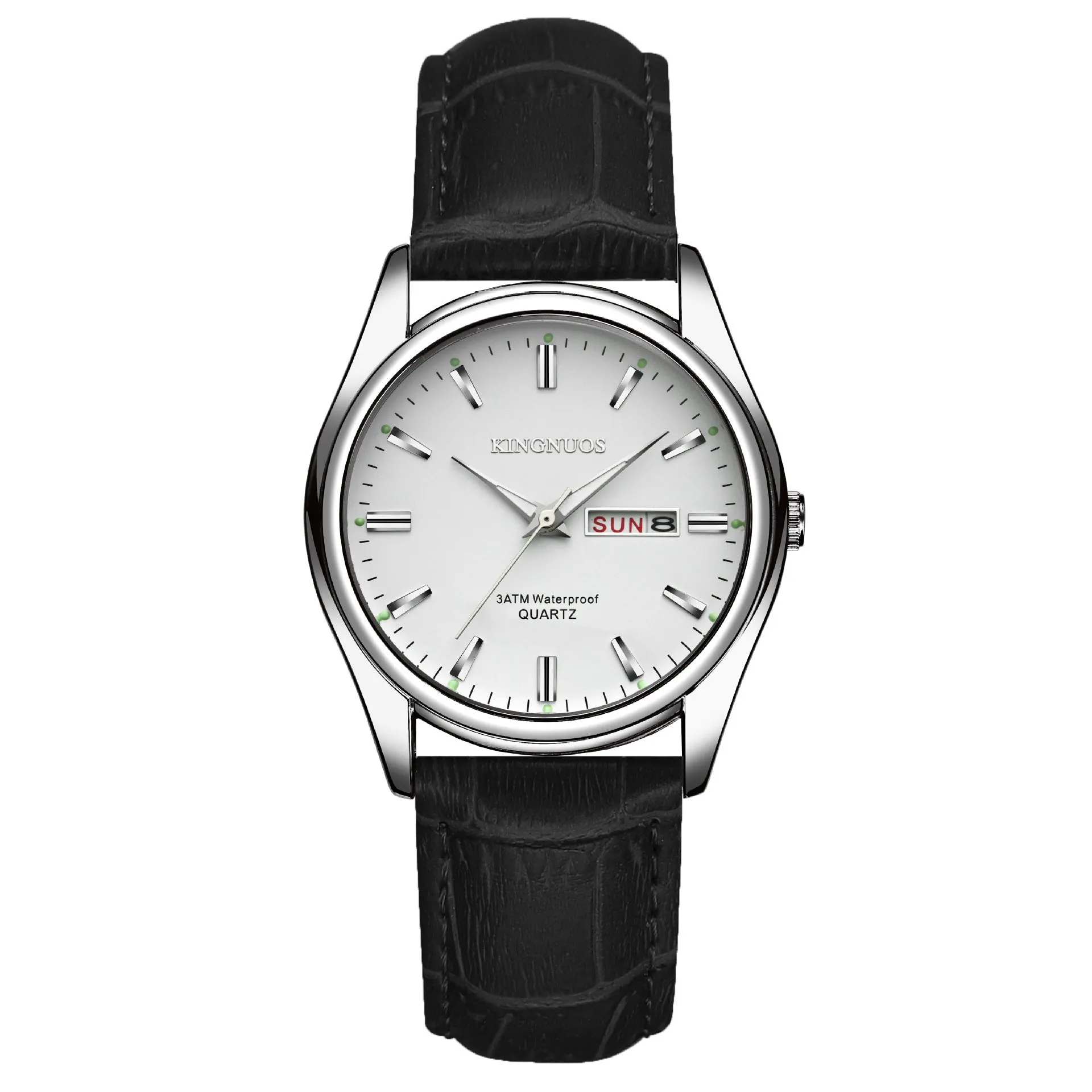 Genuine Men's Bar Ding Women's Dual-calendar Waterproof Non-Mechanical Quartz Watch