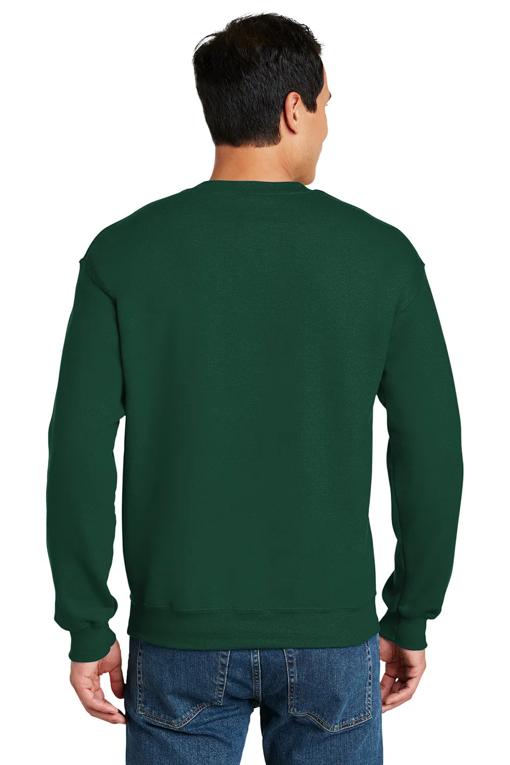 Gildan Mens DryBlend Moisture Wicking Fleece Crewneck Sweatshirt - Forest Green