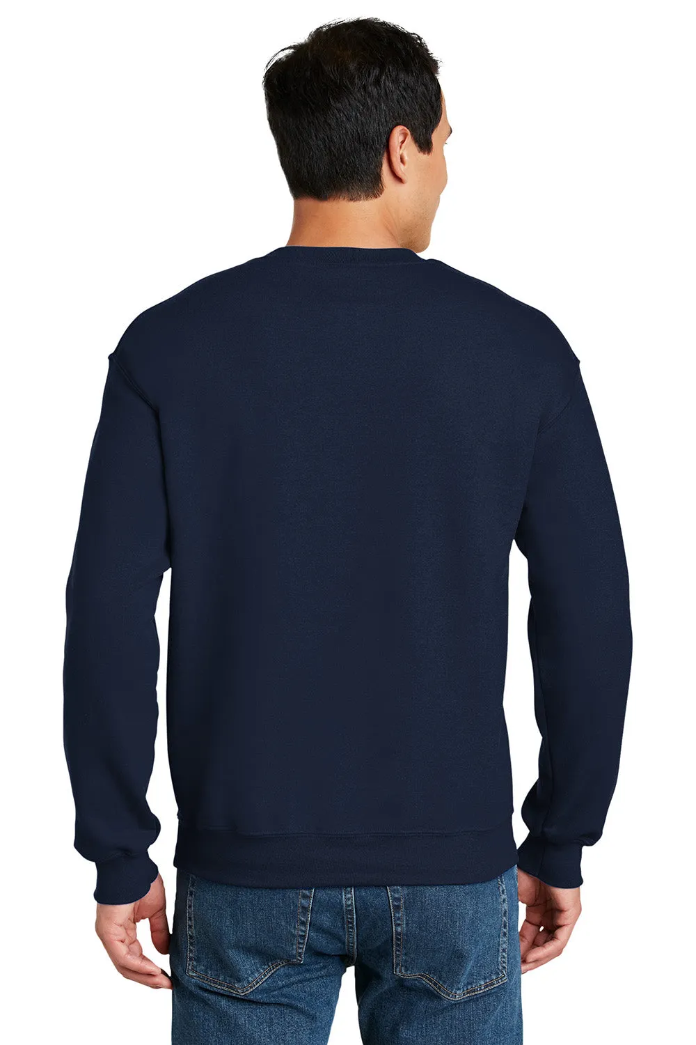 Gildan Mens DryBlend Moisture Wicking Fleece Crewneck Sweatshirt - Navy Blue