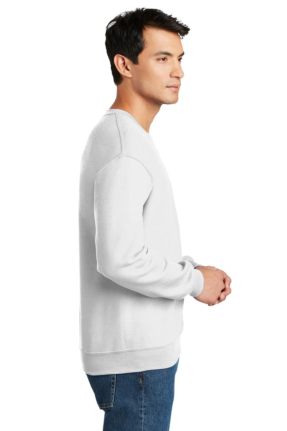 Gildan Mens DryBlend Moisture Wicking Fleece Crewneck Sweatshirt - White