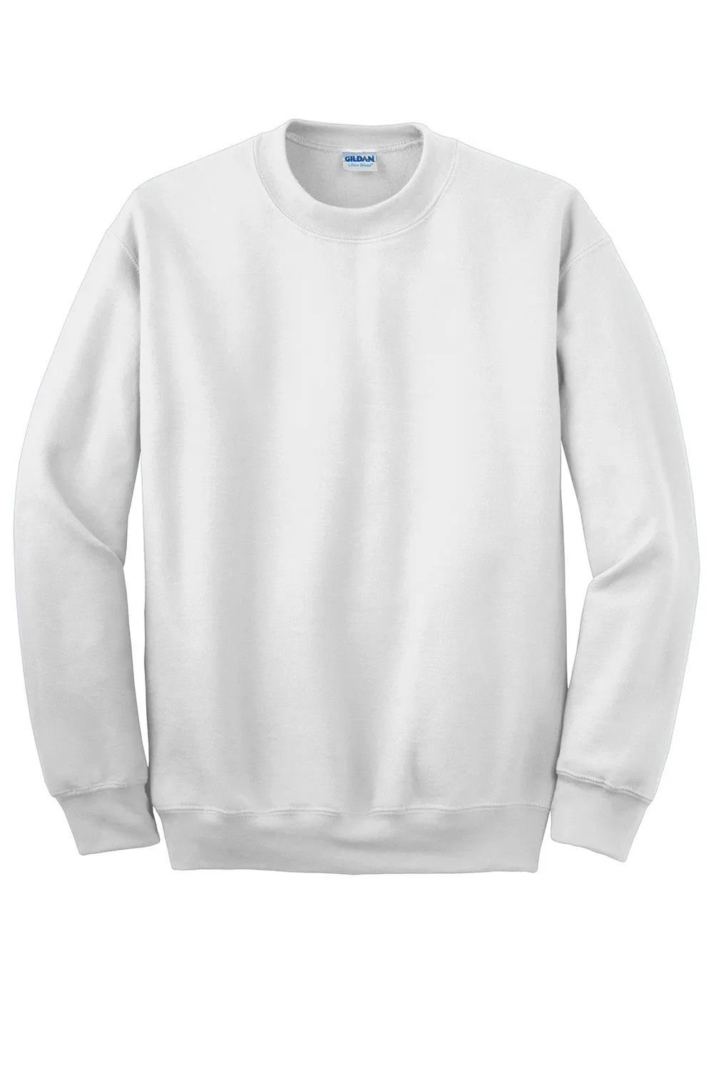 Gildan Mens DryBlend Moisture Wicking Fleece Crewneck Sweatshirt - White