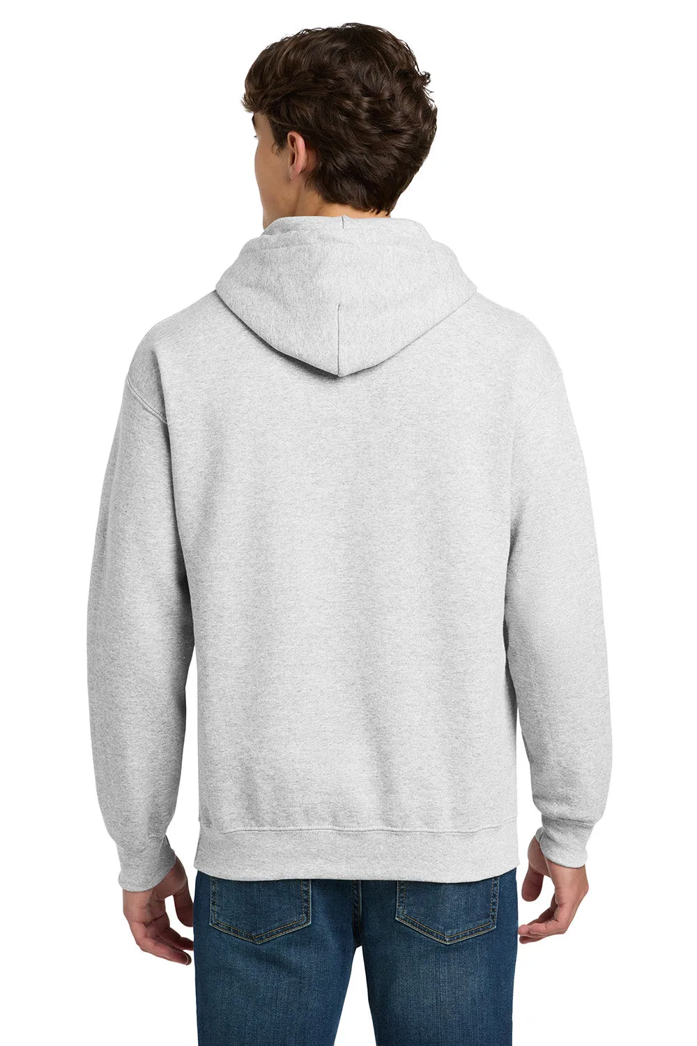 Gildan Mens DryBlend Moisture Wicking Hooded Sweatshirt Hoodie w/ Pouch Pocket - Ash Grey  Affordable Clothing Gildan