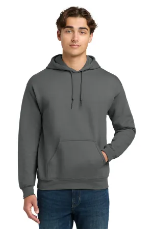 Gildan Mens DryBlend Moisture Wicking Hooded Sweatshirt Hoodie w/ Pouch Pocket - Charcoal Grey  Affordable Clothing Gildan