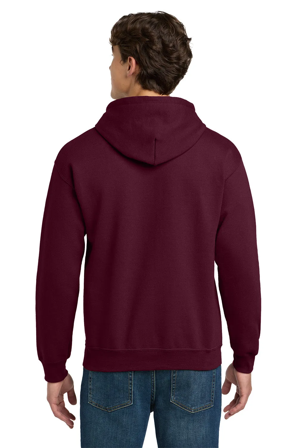 Gildan Mens DryBlend Moisture Wicking Hooded Sweatshirt Hoodie w/ Pouch Pocket - Maroon