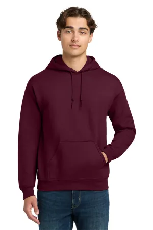 Gildan Mens DryBlend Moisture Wicking Hooded Sweatshirt Hoodie w/ Pouch Pocket - Maroon