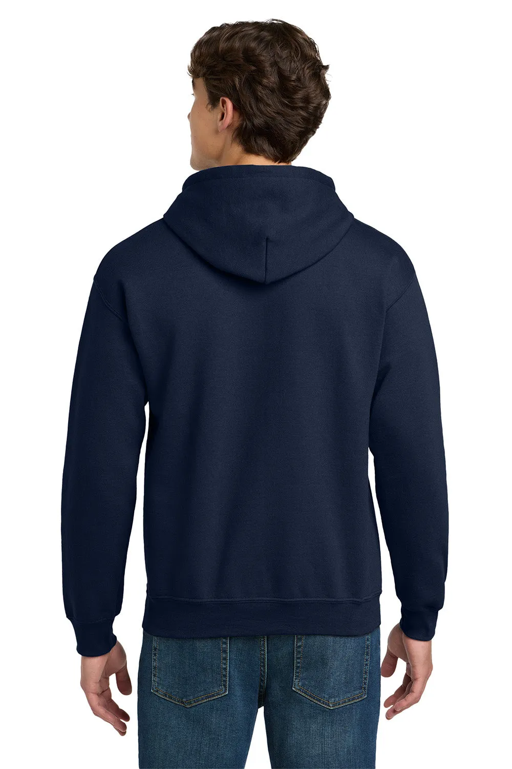 Gildan Mens DryBlend Moisture Wicking Hooded Sweatshirt Hoodie w/ Pouch Pocket - Navy Blue  Affordable Clothing Gildan