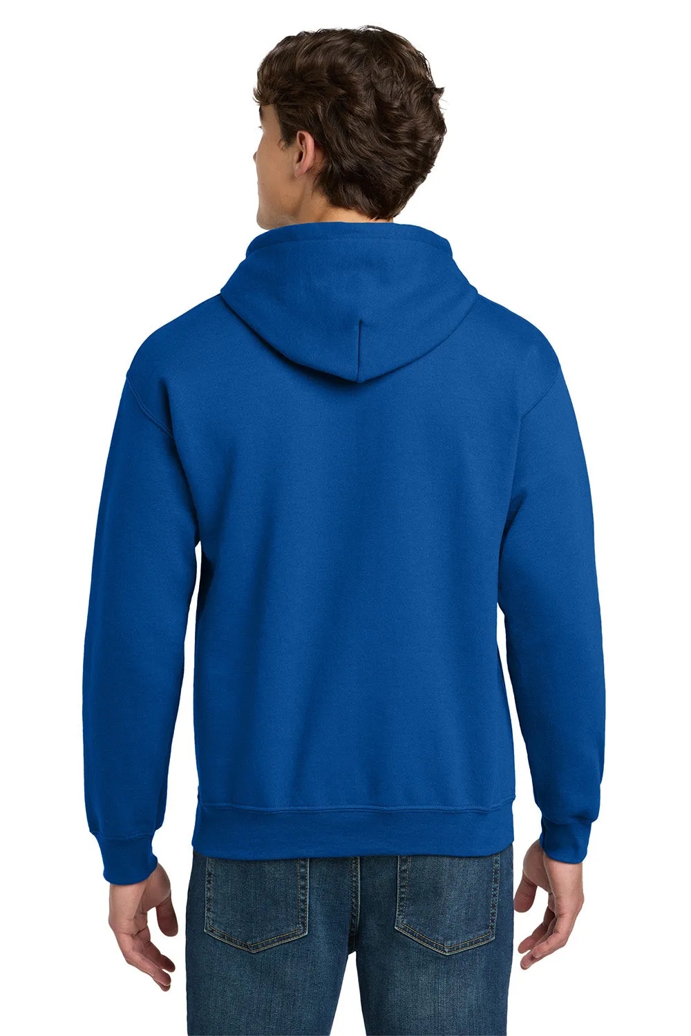 Gildan Mens DryBlend Moisture Wicking Hooded Sweatshirt Hoodie w/ Pouch Pocket - Royal Blue  Affordable Clothing Gildan