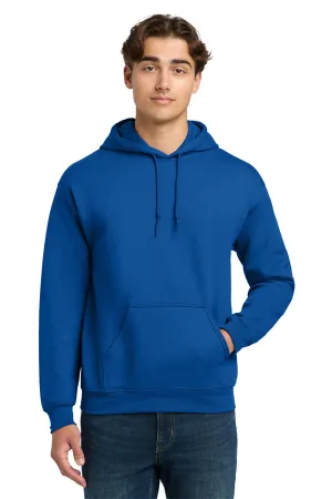 Gildan Mens DryBlend Moisture Wicking Hooded Sweatshirt Hoodie w/ Pouch Pocket - Royal Blue  Affordable Clothing Gildan