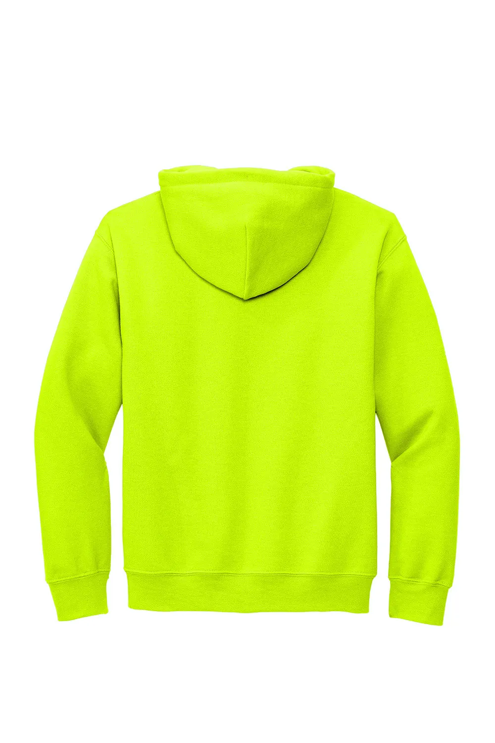 Gildan Mens DryBlend Moisture Wicking Hooded Sweatshirt Hoodie w/ Pouch Pocket - Safety Green