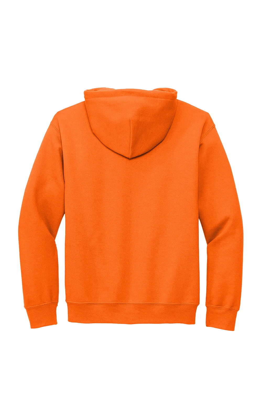 Gildan Mens DryBlend Moisture Wicking Hooded Sweatshirt Hoodie w/ Pouch Pocket - Safety Orange  Affordable Clothing Gildan