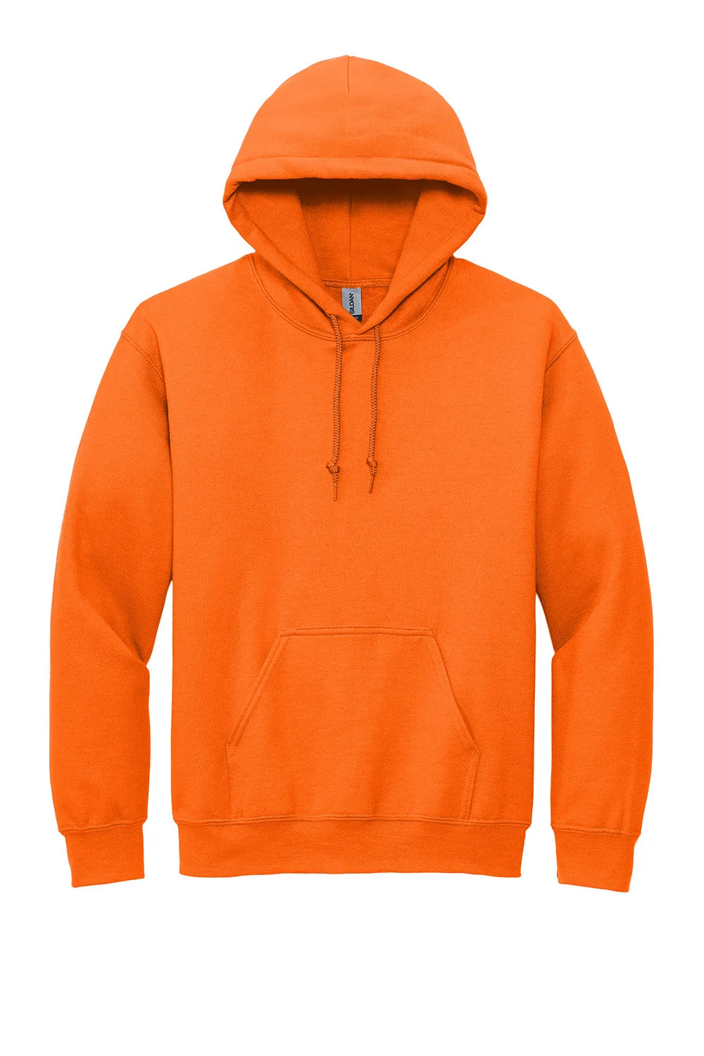Gildan Mens DryBlend Moisture Wicking Hooded Sweatshirt Hoodie w/ Pouch Pocket - Safety Orange  Affordable Clothing Gildan