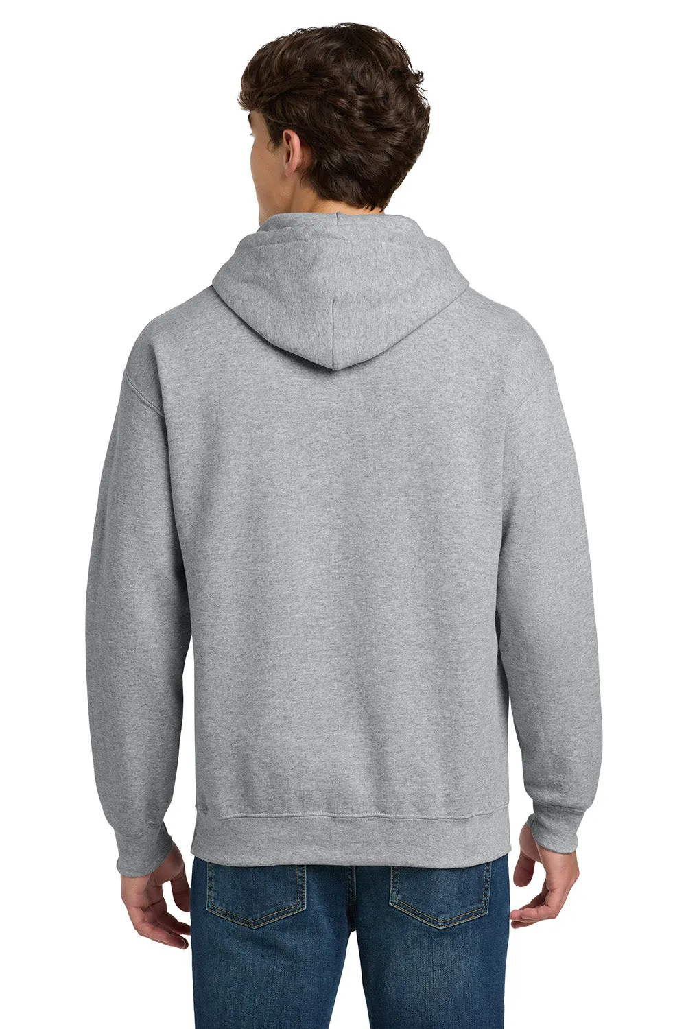 Gildan Mens DryBlend Moisture Wicking Hooded Sweatshirt Hoodie w/ Pouch Pocket - Sport Grey  Affordable Clothing Gildan