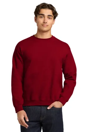 Gildan Mens Pill Resistant Fleece Crewneck Sweatshirt - Antique Cherry Red