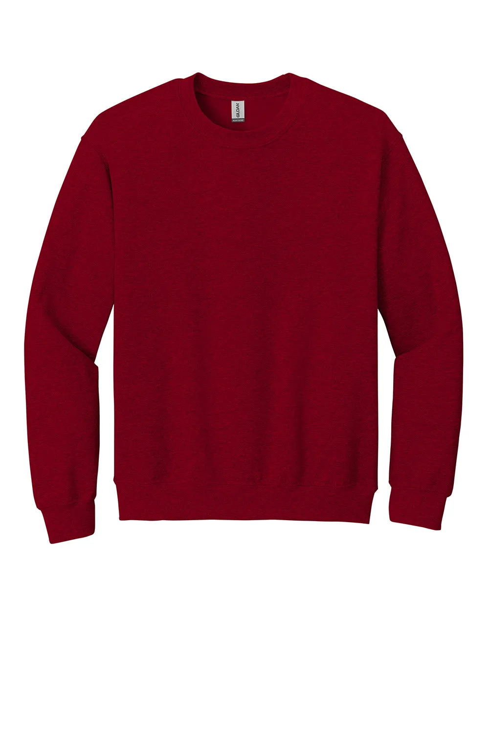 Gildan Mens Pill Resistant Fleece Crewneck Sweatshirt - Antique Cherry Red