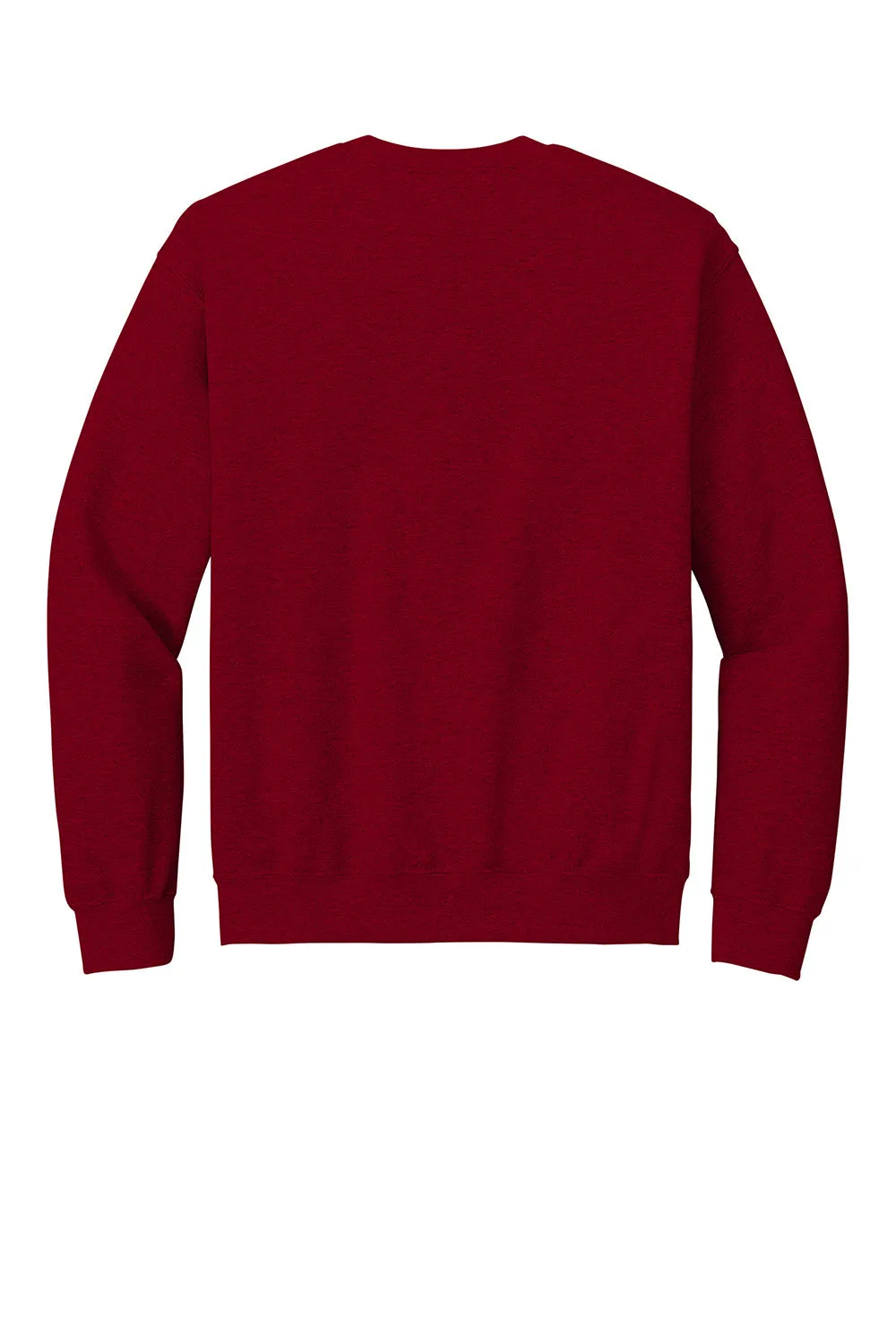 Gildan Mens Pill Resistant Fleece Crewneck Sweatshirt - Antique Cherry Red