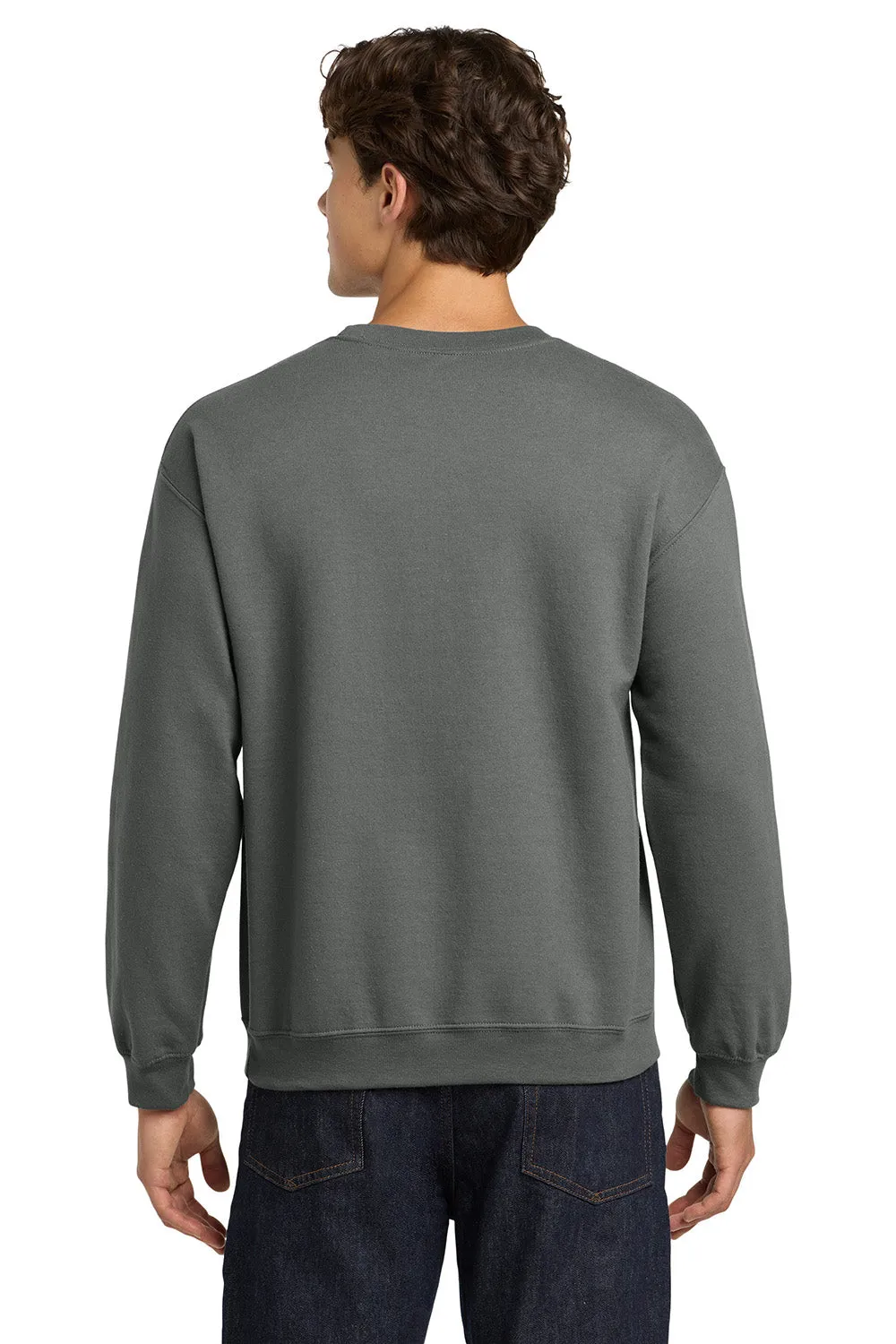 Gildan Mens Pill Resistant Fleece Crewneck Sweatshirt - Charcoal Grey