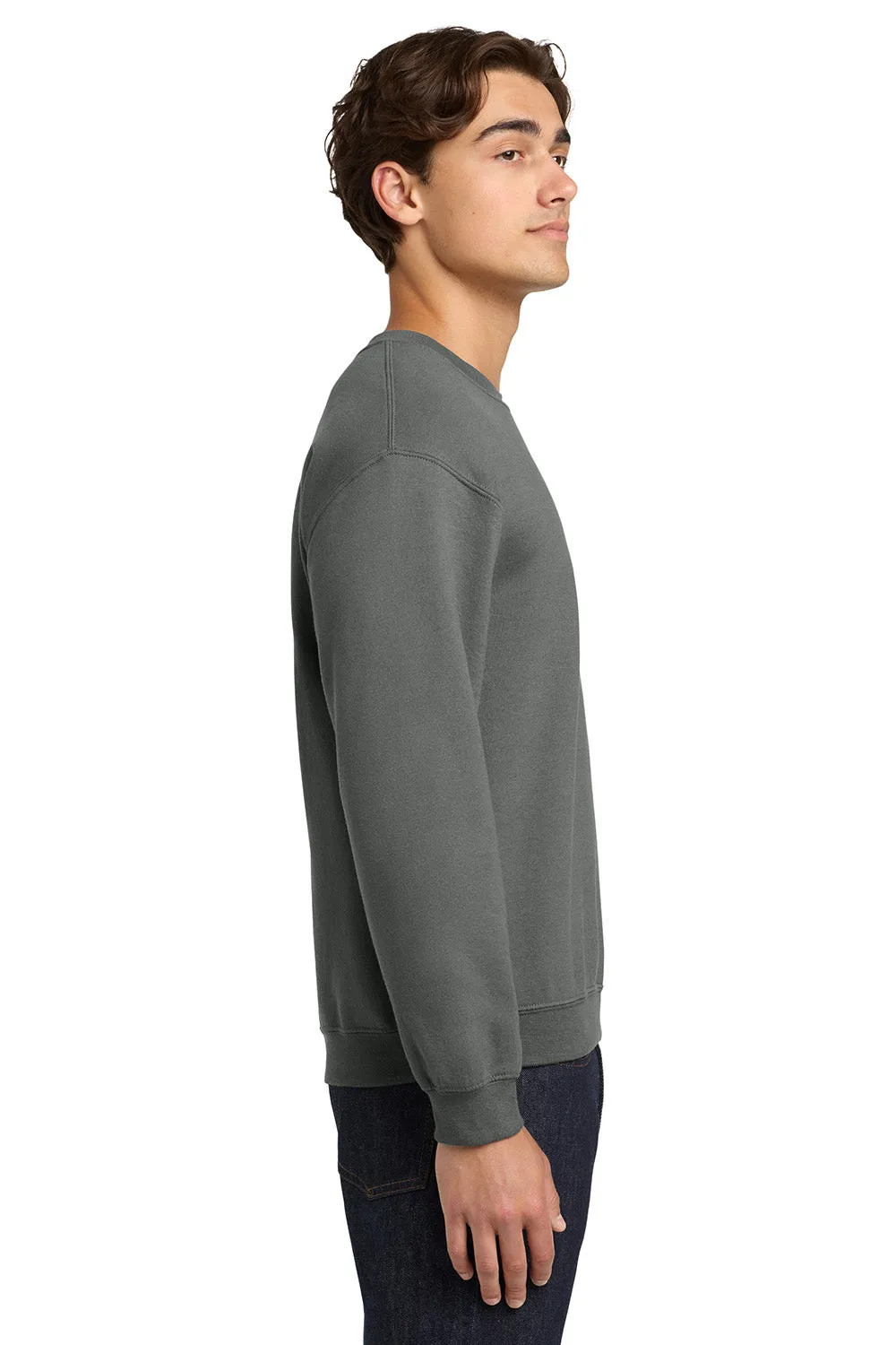 Gildan Mens Pill Resistant Fleece Crewneck Sweatshirt - Charcoal Grey